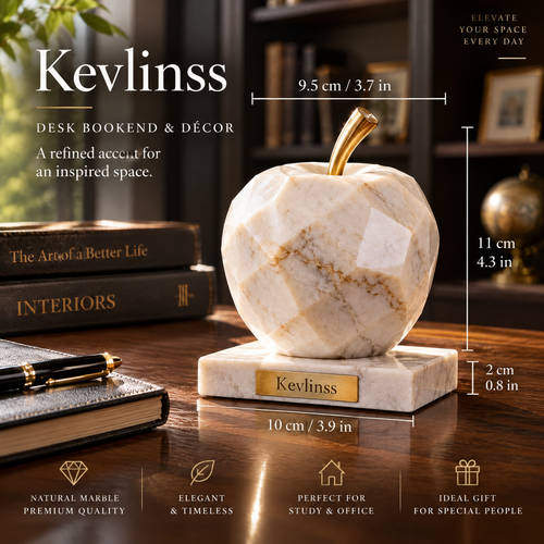 Kevlinss™ Faceted Marble-Effect Apple Ornament